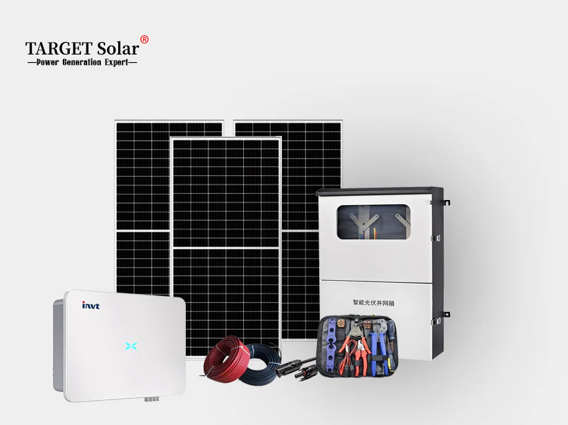 20kw solar roof grid connected system, complete set of materials for carport and sunroof, photovoltaic system