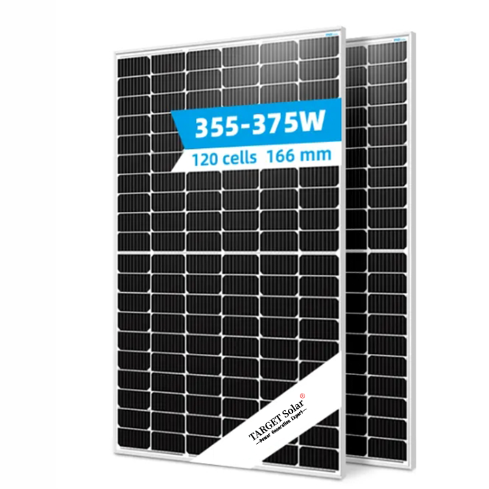 OEM TARGET SOLAR Panels Quality Solar Panel 355-375W A Grade Highest Efficiency Solar Panel Solar Module