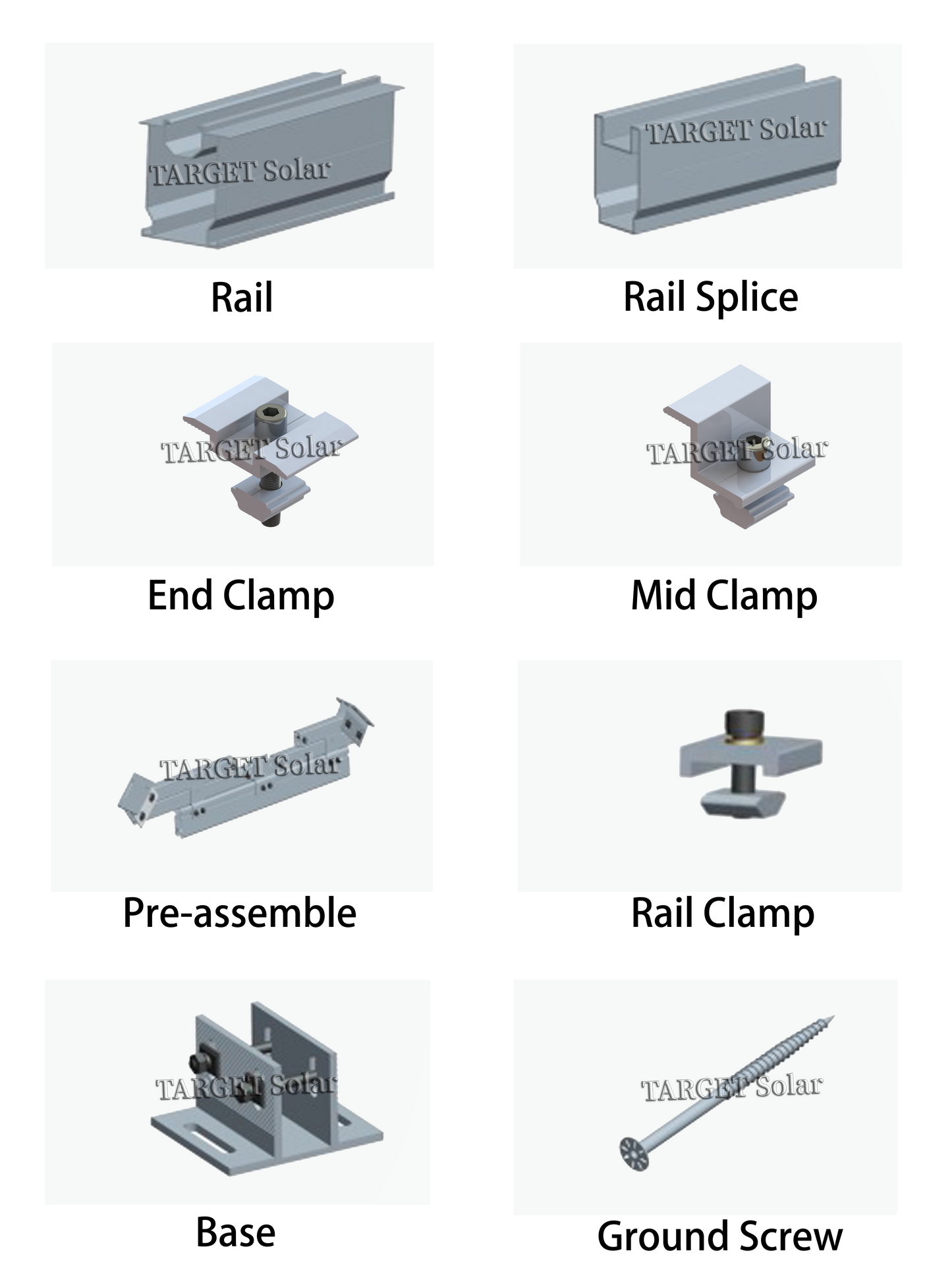 TARGET Solar Solar photovoltaic installation bracket, photovoltaic installation system, solar solar panel