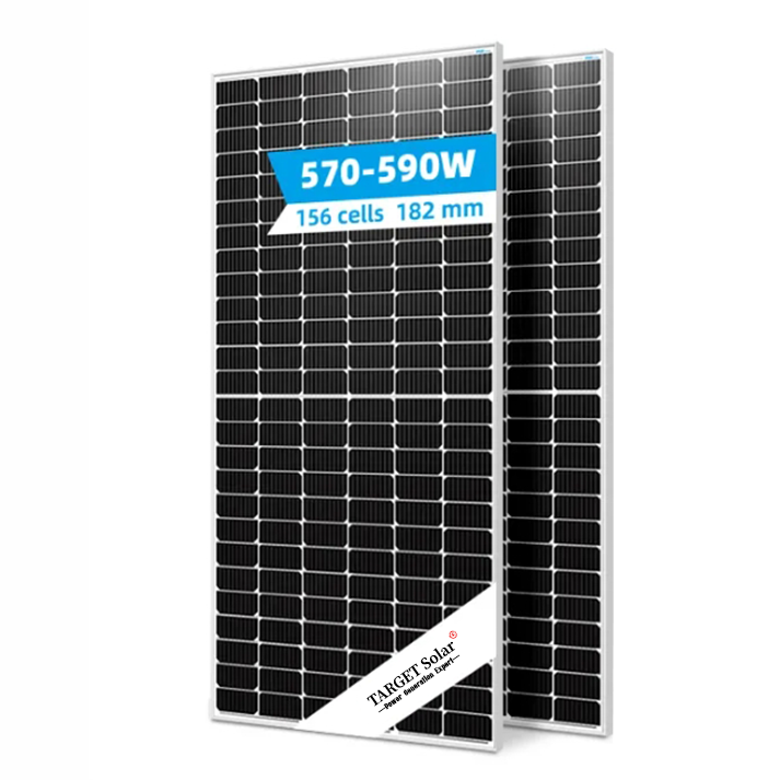 OEM TARGET SOLAR Panels 570-590W 182mm 144cells Mono Solar Panels Good ...