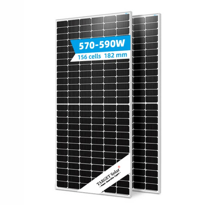 OEM TARGET SOLAR Panels 570-590W 182mm 144cells Mono Solar Panels Good Quality