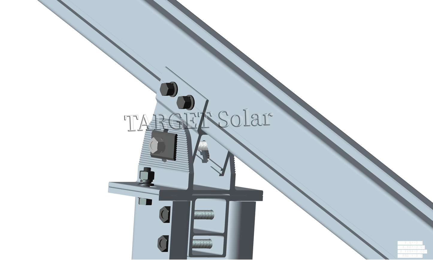 TARGET Solar Solar power station module installation structure, aluminum alloy bracket, ground installation system, solar installation bracket