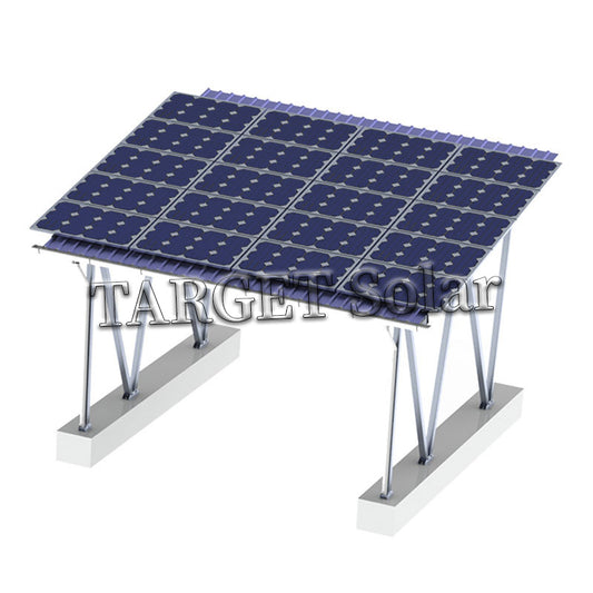 TARGET Solar Lightweight waterproof result solar carport aluminum alloy bracket photovoltaic carport installation system