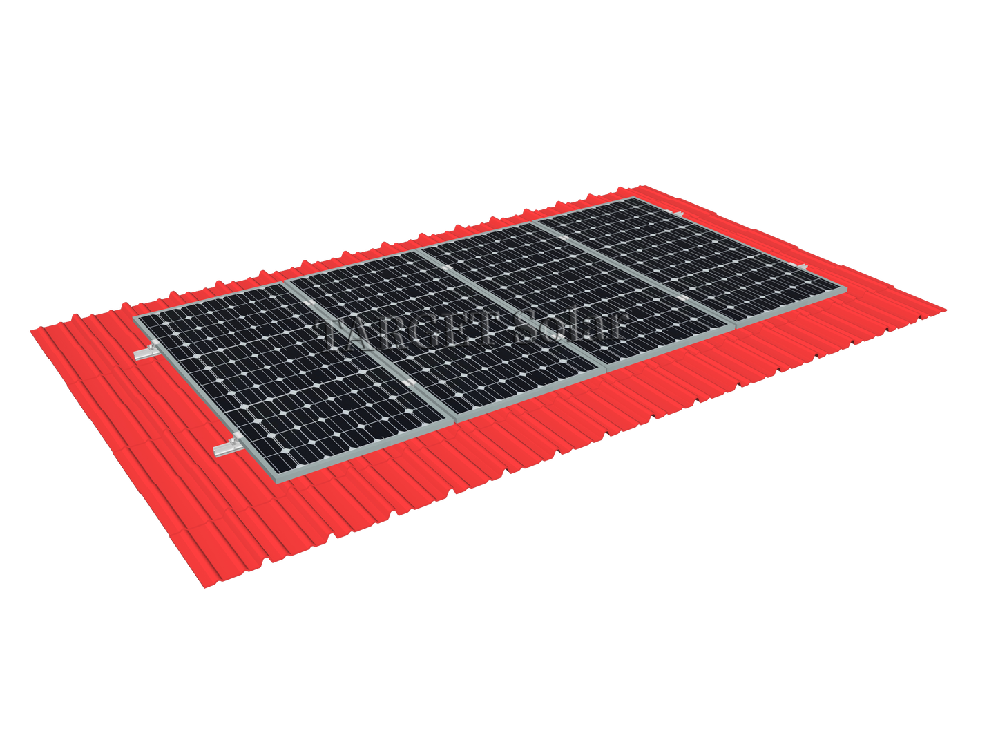 TARGET Solar Solar metal roof installation system Photovoltaic roof installation system Solar panel installation bracket Metal roof aluminum alloy bracket