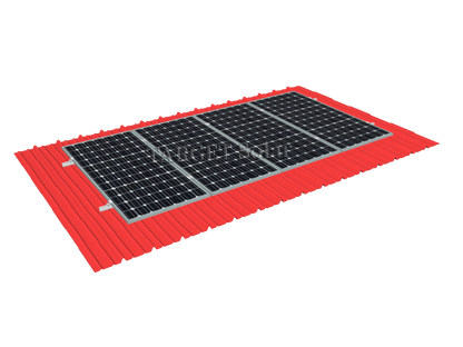 TARGET Solar Solar metal roof installation system Photovoltaic roof installation system Solar panel installation bracket Metal roof aluminum alloy bracket