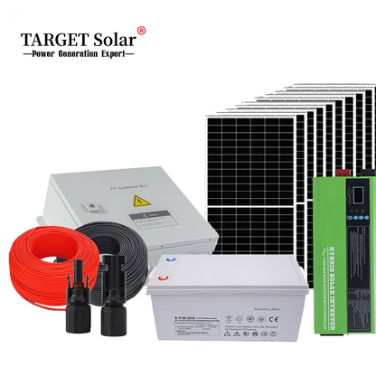 100KW solar off grid power generation system, photovoltaic power generation system, power station, solar power plant