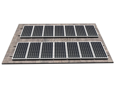 TARGET Solar Solar metal roof installation system, photovoltaic roof installation system, solar panel installation bracket, metal roof with L legs