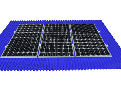 Solar installation accessories, solar panel system, solar panel installation structure, track