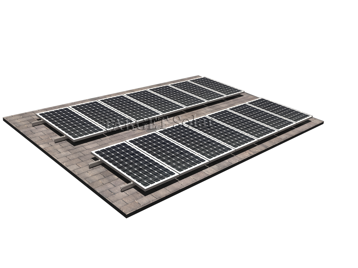 TARGET Solar Solar metal roof installation system, photovoltaic roof installation system, solar panel installation bracket, metal roof with L legs