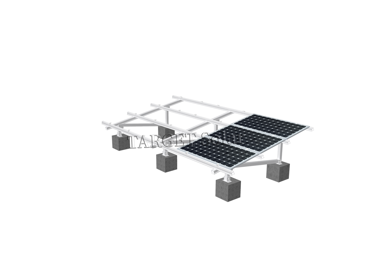 TARGET Solar High strength solar panel pile ground installation bracket aluminum alloy bracket ground installation system