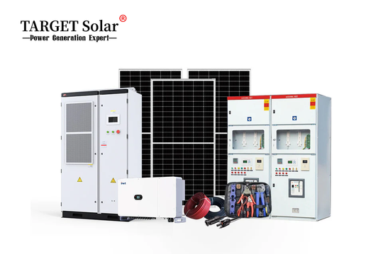 100KW industrial and commercial solar off grid hybrid system outdoor distributed photovoltaic power station rooftop power station