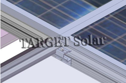 TARGET Solar Modern carport design for rapid installation of lightweight aluminum bracket solar parking system