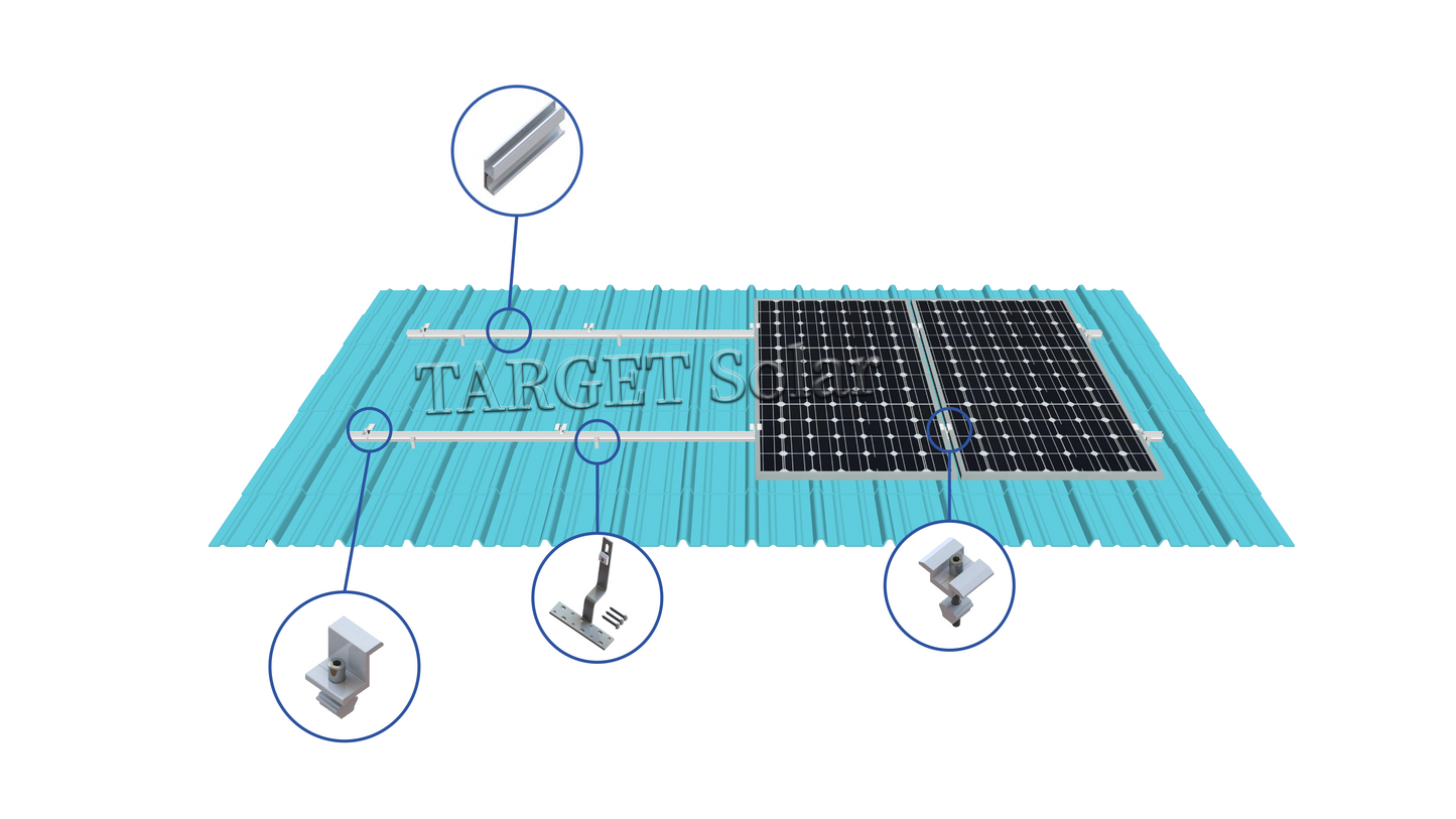 Solar panel installation bracket, resin tile roof installation, solar bracket, solar installation system