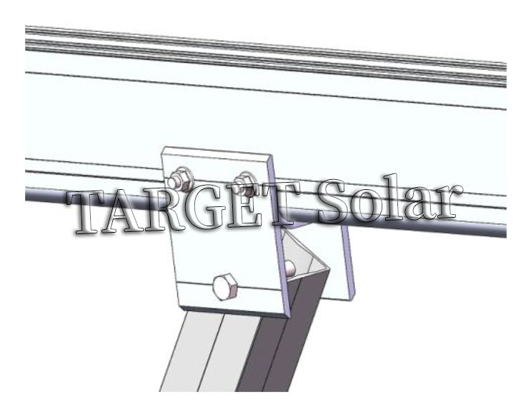 TARGET Solar Modern carport design for rapid installation of lightweight aluminum bracket solar parking system