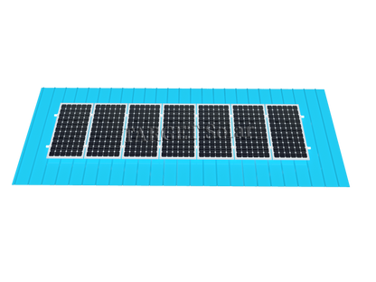 Corrosion resistant panel support bracket for solar frame installation bracket