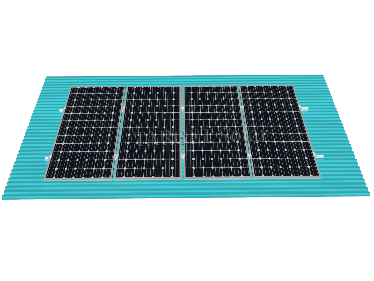 Solar photovoltaic cell installation guide rail aluminum alloy solar structure bracket