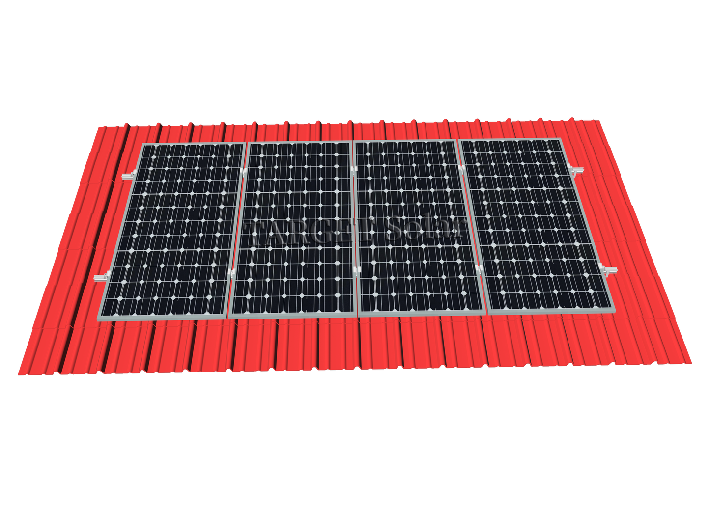 TARGET Solar Solar metal roof installation system Photovoltaic roof installation system Solar panel installation bracket Metal roof aluminum alloy bracket