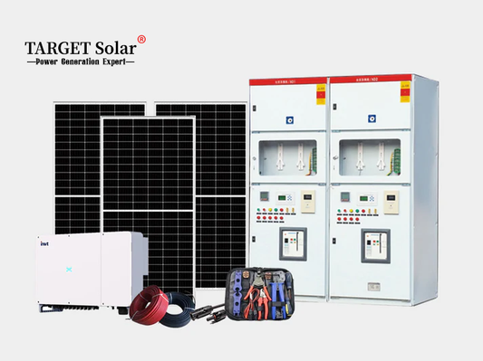 100KW Commercial-Industrial Solar Grid-Tied System | Outdoor Distributed Rooftop PV Power Station