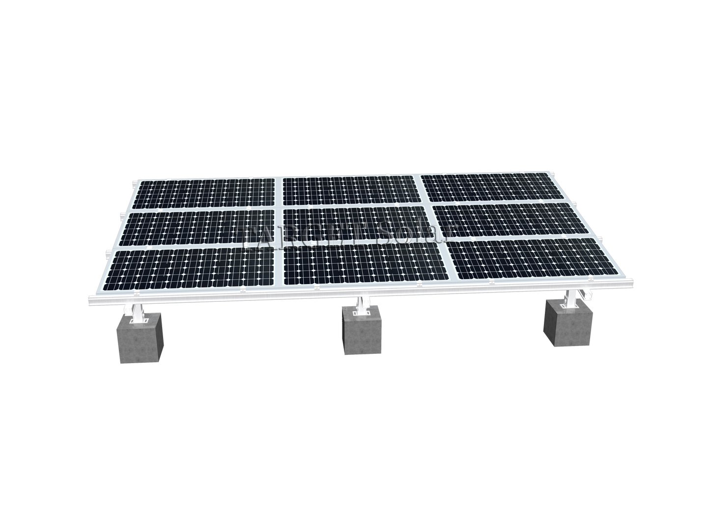 TARGET Solar Photovoltaic ground bracket installation complete system Solar ground installation system Solar panel ground installation