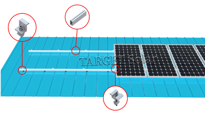 Corrosion resistant panel support bracket for solar frame installation bracket