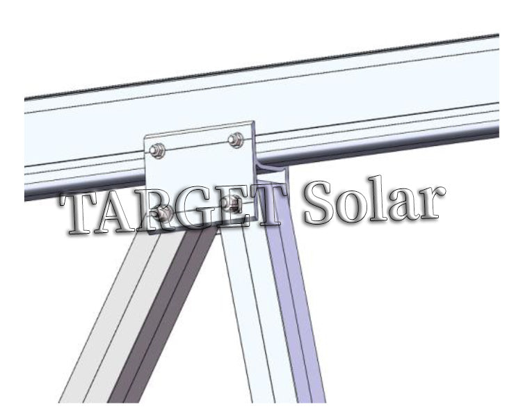 TARGET Solar Modern carport design for rapid installation of lightweight aluminum bracket solar parking system