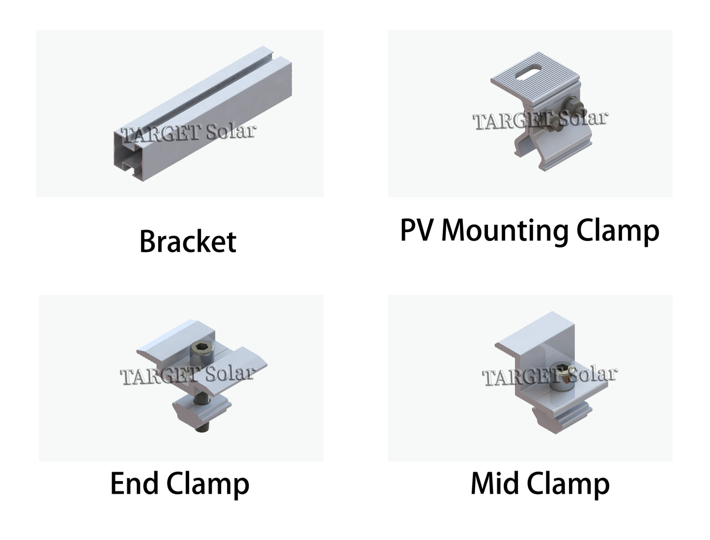 Corrosion resistant panel support bracket for solar frame installation bracket