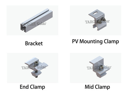 Corrosion resistant panel support bracket for solar frame installation bracket