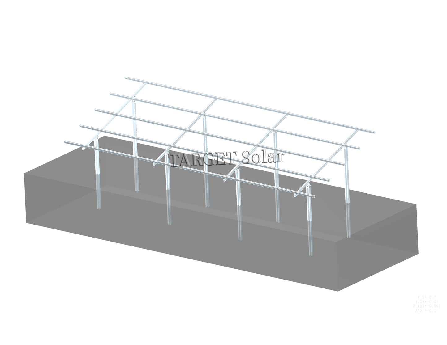 TARGET Solar Solar power station module installation structure, aluminum alloy bracket, ground installation system, solar installation bracket