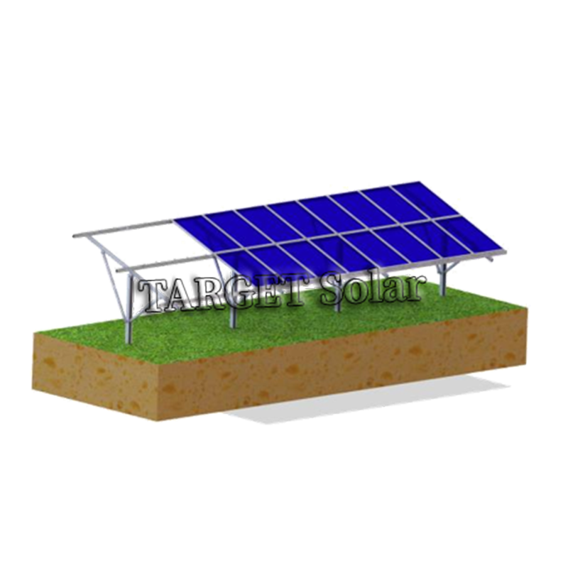 TARGET Solar High strength solar panel pile ground installation, aluminum alloy bracket installation, solar tile ground installation system